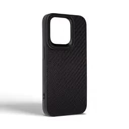 Чехол Harder Carbon Pattern для Apple iPhone 15 Pro Black (ARM76777) - мініатюра 2