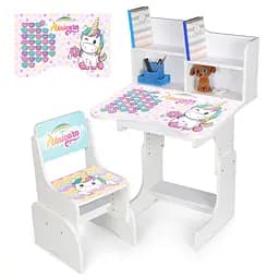 Парта со стульчиком, 69.5x44.5 см, Единорог, азбука, N2071-9-1