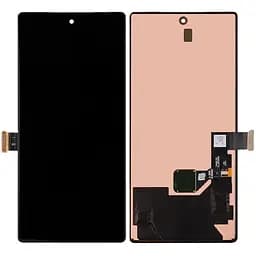 Дисплей Google Pixel 6 чорний, Amoled, PRC переклеєне скло, зі шлейфом сканера відбитка пальця