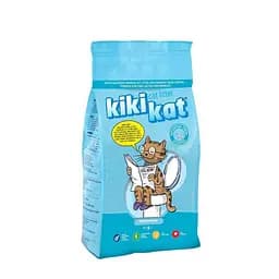 Бентонитовый наполнитель Kikikat для кошачьего туалета с запахом свежести гор 5 л