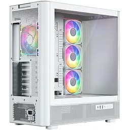 Корпус Modecom VOLCANO AQ500 ARGB MIDI FRONT LCD 6,2”, 4x120 мм fans WHITE без БЖ ATX (MC-A-AQ500-4FA-W) - мініатюра 9