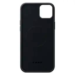 Кожаный чехол-панель для Apple iPhone 14 Plus, FAKE Leather Case, черный, искусственная кожа, премиум, противоударный, защита всего корпуса, с мягкой подкладкой, поддержка MagSafe и беспроводной зарядки, ArmorStandart (ARM64394) - мініатюра 2