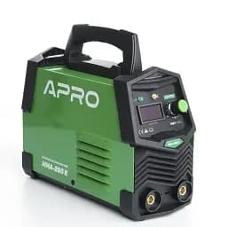 Сварочный аппарат инверторный Apro MMA-260K 4 мм с набором кабелей + пластиковый кейс 30412