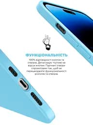 Силиконовый чехол с MagSafe для Apple iPhone 14 Pro, ICON2 MagCase, голубой, противоударный, панель с мягкой подкладкой, защита всего корпуса, поддержка беспроводной зарядки, совместим с защитными стеклами и пленками, ArmorStandart (ARM68406) - мініатюра 4