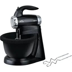 Міксер з чашею Monte 2010-MT для дому 5 швидкостей 2 насадки Чорний 400 Вт
