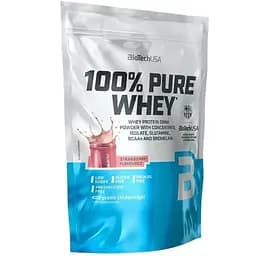 Протеїн BiotechUSA 100% Pure Whey Strawberry Полуниця 400 г