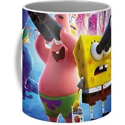 Кухоль GeekLand SpongeBob SquarePants в бігах Постер 2020 CP 03.277 330 мл білий