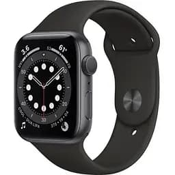 Apple Watch Series 6 GPS 44mm Space Gray Aluminum Case w. Black Sport B. (M00H3)