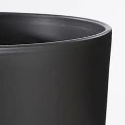 Кашпо Edelman Tusca pot round, 28 см, чорне, матове (144280) - мініатюра 3