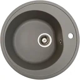 Кам'яна мийка Ventolux Fabia Gray Quartz D510x180 мм