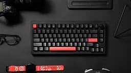 Клавіатура механічна X4 84Key, Keychron Red, USB-A, QMK/VIA, Hot-Swap, EN/UKR, RGB, чорний Lemokey teh0013859 - мініатюра 5