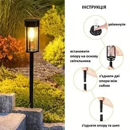 Комплект світильників для газону Solar Lawn Light Shinedo Y246 warm white комплект 2 шт. - мініатюра 5