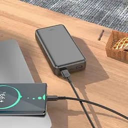Універсальна мобільна батарея Hoco J100A 20000mAh Black (6931474783585) - мініатюра 6
