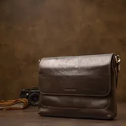 Чоловіча шкіряна сумка GRANDE PELLE 30х23х6 см sum0015573 - мініатюра 6