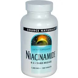 Ниацинамид B3 Source Naturals Niacinamide B3 1500 мг 100 таблеток