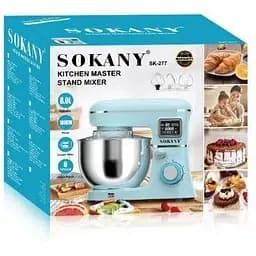 Кухонна машина комбайн Sokany SK-277 Блакитний 1800 Вт - мініатюра 2