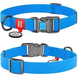 Нашийник для собак Waudog Waterproof водостійкий з QR-паспортом, пластикова пряжка-фастекс, L, Ш 25 мм, Дов 31-49 см (4823089323688)