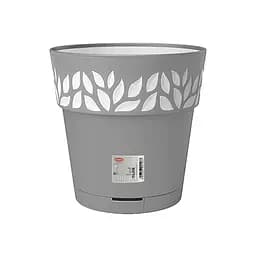 Вазон пластиковий OPERA CLOE, круглий, з автополивом, 30 см, 11,8 л (94167)