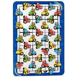 Деревянный пазл Тракторы Ubumblebees (ПСФ127) PSF127 цвет, счет и направления
