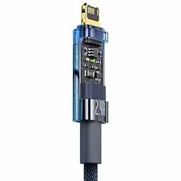 Кабель Baseus Explorer Series Auto Power-Off Cable USB to Lightning 2.4A 1m CATS000403 Blue - мініатюра 3