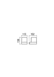 Бра вуличне CUBE AP LED SMD 7W IP54 DG 3000K (5.1.2) Redo 9559 - мініатюра 2