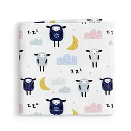 Пелюшки муслінові Cosas Sheeps 75x100 см, блакитні - мініатюра 2