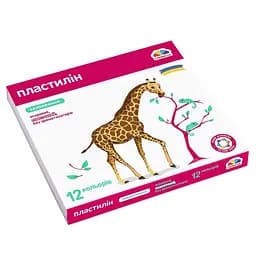 Набор для лепки пластилин "Увлечение" 200312, 12 цветов