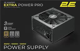 Блок питания Extra Power ATX3.1 GEN5.0 (850W) >90% 80+ Gold 140мм 1xMB 24pin(20+ 2E Gaming teh0018611