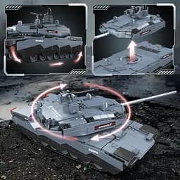 Конструктор танк на радіокеруванні  Mould King танк АБРАМС Abrams X Tank для дорослих та дітей військова техніка 1192 деталі - мініатюра 8