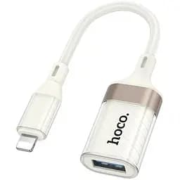 Адаптер переходник Hoco UA39 Lightning to USB 2.0 apricot