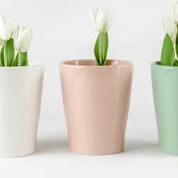 Горщик для квітів МВМ My Home, 16 см, рожевий (DH-FLOWERS-29 PINK) - мініатюра 7