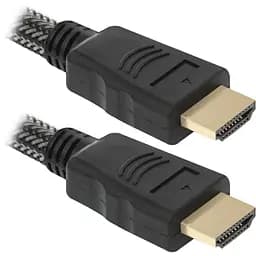 Кабель HDMI M-M, 1.0 м, V1.4, Defender, з феритами, чорний, HDMI-03PRO