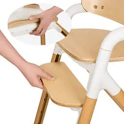 Стільчик для годування Lionelo Celia Natural Wood (LO-CELIA WHITE NATURAL WOOD) - мініатюра 11