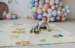 Дитячий двосторонній складаний килимок Poppet Парк і Прогулянка ведмежат, 200х180 см (PP002-200) - мініатюра 11