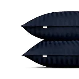 Комплект постільної білизни Cosas Navy Євро сатин синій (StrSatin_51Navy_El160-Navy_200) - мініатюра 5