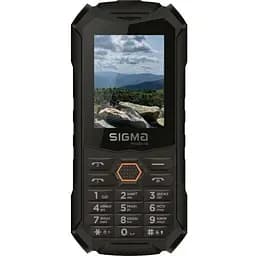 Телефон защищен кнопочный Sigma mobile X-treme PV68 черно-оранжевый