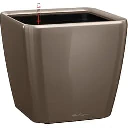 Вазон Lechuza Quadro Premium LS 35 сіро-коричневий (16165)