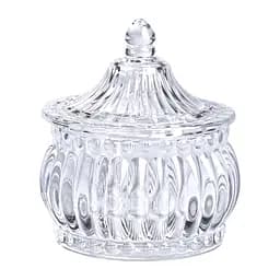 Цукорниця скляна Glass Jay з кришкою у східному стилі, strips Yiwu HP-YH-2 - мініатюра 2