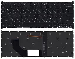 Клавіатура для ноутбука Acer Swift 3 SF314 з підсвічуванням (Light), Black