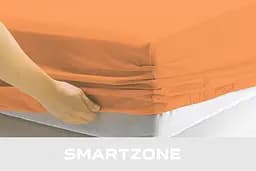 Простынь на резинке 160х200 см микрофибра коричневого цвета 327822