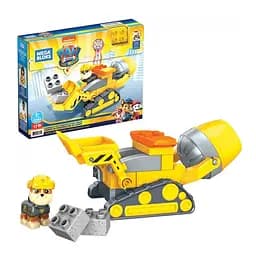 Набор Mega Bloks Щенячий патруль Строительный грузовик Кремеза и фигурка, желтый с серым (GYW91)