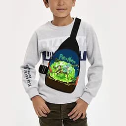 Сумка через плечо детская Рик и Морти 29х17 см сумка слинг для мальчика (02155)