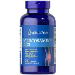 Хондропротектор Puritan's Pride Glucosamine HCL 680 mg, 240 капсул для поддержки суставов