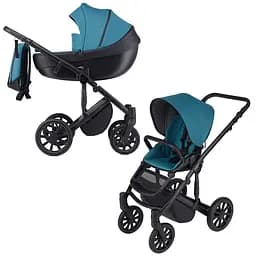 Універсальна коляска 2 в 1 Anex M-Type mt-02Q lagoon, синя з чорним (24922)