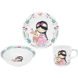 Набор посуды детский Limited Edition Fairy 3 предмета фарфора (C679)