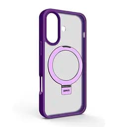 Чехол для Apple iPhone 16, Unit Stand, фиолетовый, MagSafe, противоударный защитный чехол-панель с подставкой, поддержкой магнитных держателей и беспроводной зарядки, защита всего корпуса, силикон + поликарбонат, ArmorStandart (ARM78743)
