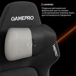 Геймерське крісло GamePro GC925B Fabric Black [148908] - мініатюра 11