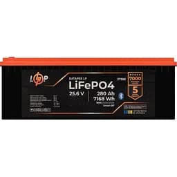 Аккумулятор LogicPower LiFePO4 25,6V - 280 Ah (7168Wh) (BMS 200A/200А) пластик Smart BT