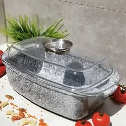 Гусятниця овальна з кришкою 4.5 л та гранітним покриттям Edenberg EB-8007 для індукційної плити