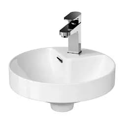 Раковина врезная в столешницу Cersanit Crea круглая 38 см. K114-002 30412